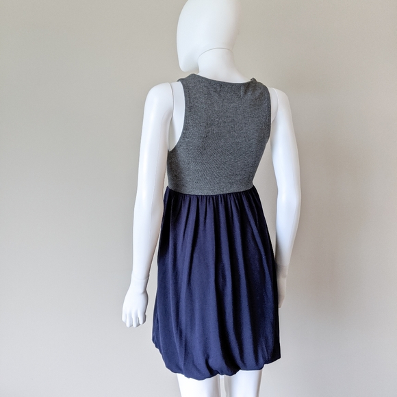 Navy & Grey Suit Dress - Picture 2 of 5